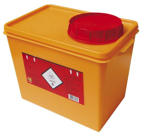 COLETOR 07LT RESIDUOS TOXICOS LARANJA RIG C/1 C/24