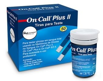 FITA TESTE GLICEMIA C/50 HOSPIT/LICI ONCAL PLUS II