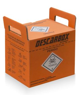 COLETOR 13LT DESCARBOX ECOLOGIC (LARANJA) C/20