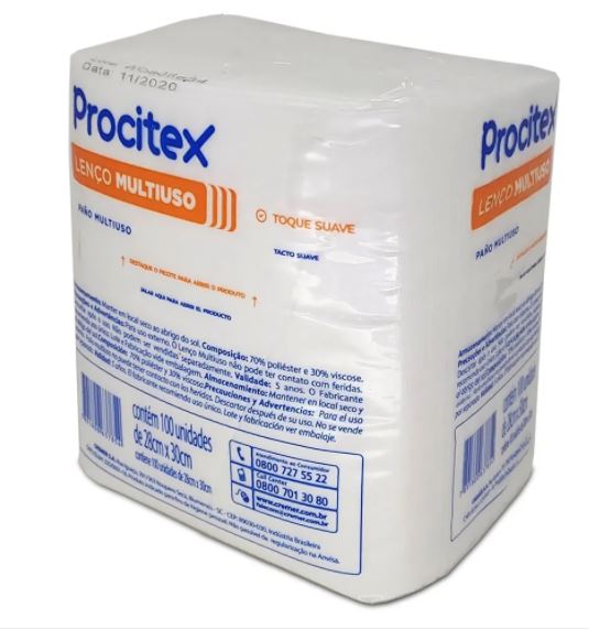 LENCO MULTIUSO 28X30CM C/100 C/12 PCT PROCITEX