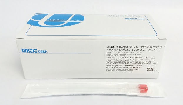AGULHA RAQUI QUINCKE 29G 3,5 C/5 C/25