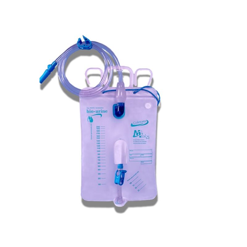 BOLSA URINA SIST FECH 2000ML C/PONTO+KIT C/50