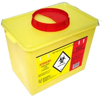 COLETOR 07LT  PERFURO RIGIDO PLÁSTICO AMARELO C/24