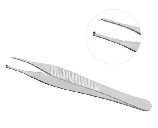 PINCA ADSON 18CM COM DENTE DE RATO P/ USO GERAL