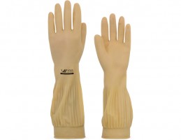 LUVA RANHURADA LATEX NATURAL GRANDE C/01 PR C/10PR