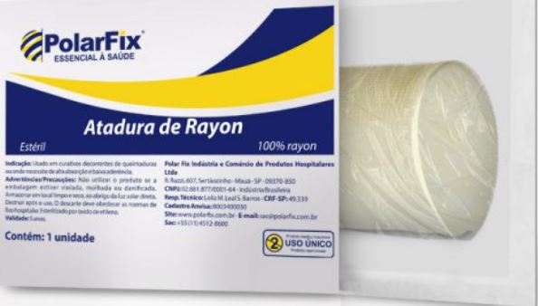 ATADURA RAYON POLARFIX 7,5CM X 5,0MT EST C 10/C/90
